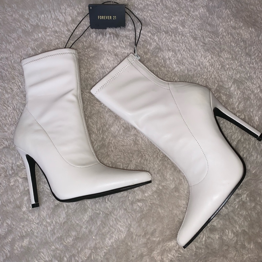 Faux Leather Pointed Toe Boots (new!)